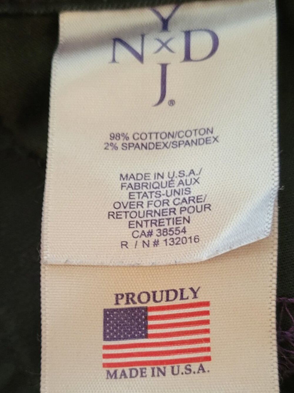 2 Pairs of NYDJ Bermuda Shorts; Tan is Size 0 Petite, Black is Size 0 - Picture 11 of 13